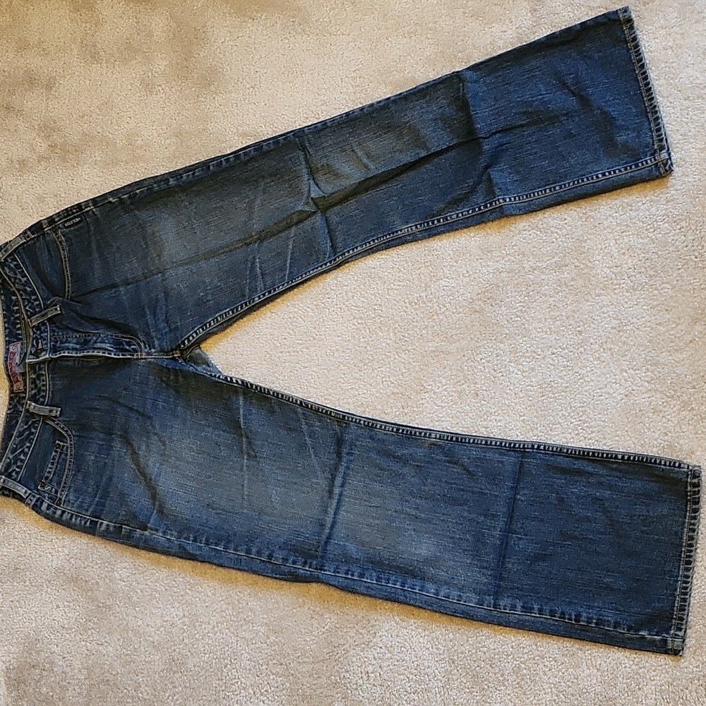 Silver Jeans Women's Straight Leg Jeans in Dark Blue Wash